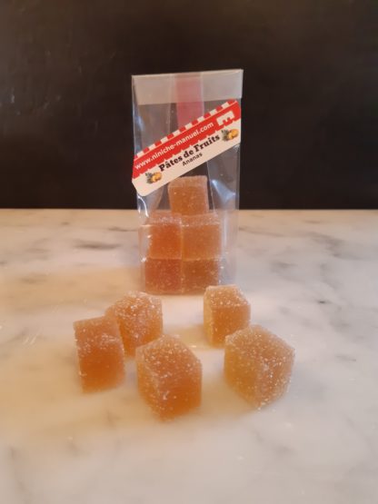 Pâtes de fruits<br>Ananas<br>Le sachet de 100 g.