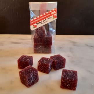 Pâtes de fruits<br>Framboise<br>Le sachet de 100 g.