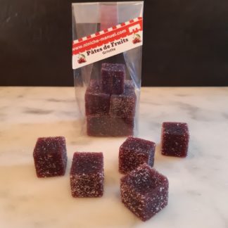 Pâtes de fruits<br>Griotte<br>Le sachet de 100 g.