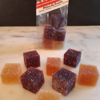 Pâtes de fruits<br>Mélangées<br>Le sachet de 100 g.